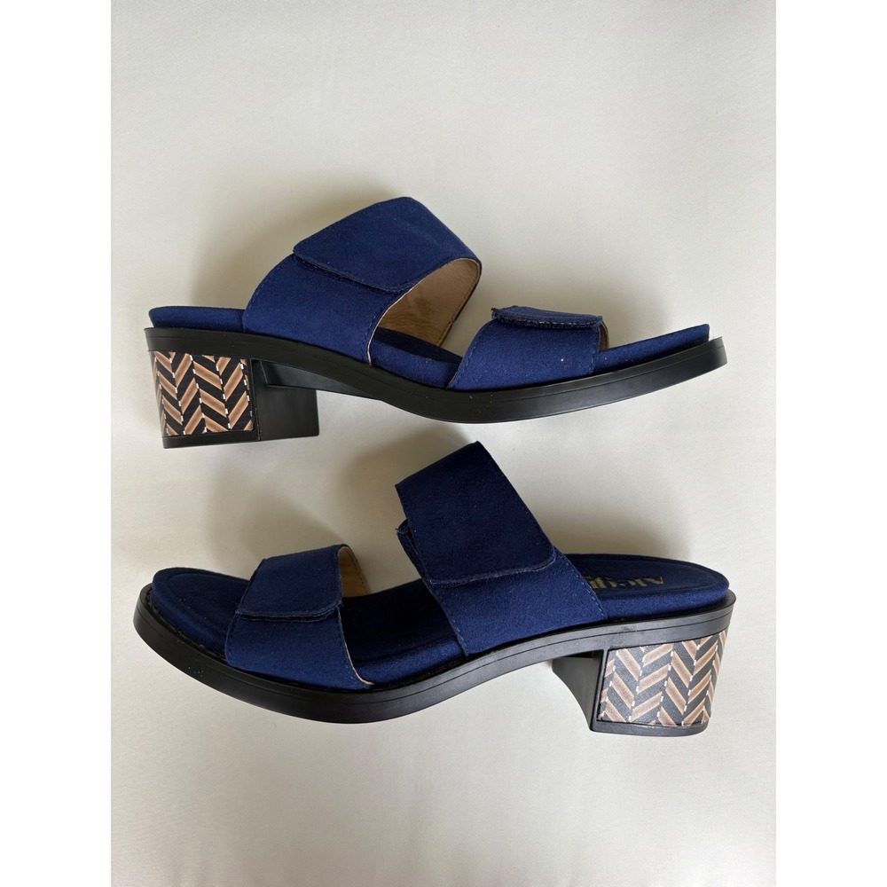 NWOB Alegria Tia Slide Sandal Womens 40 Leather Adjustable Block Heel Comfort - Picture 7 of 9